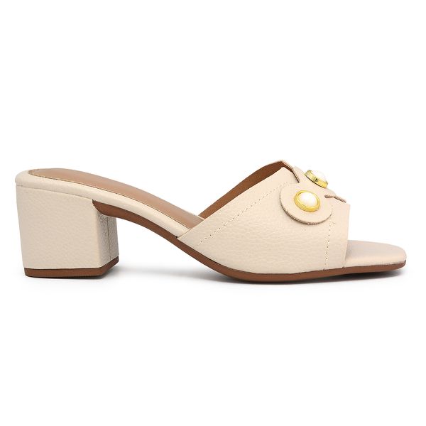 Tamanco Perola Star Off White