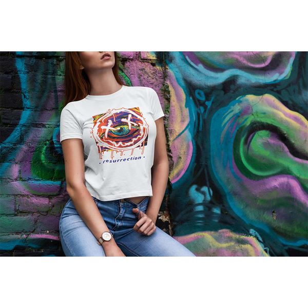 T-shirts Feminina Camiseta Baby Look Resurrection