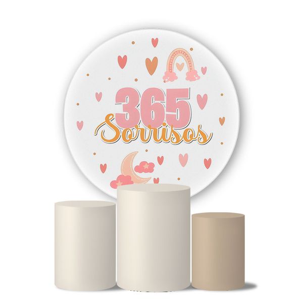 Kit Painel Cilindro Tema 365 Sorrisos 1