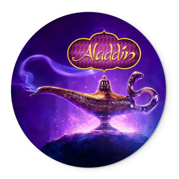 Painel Redondo Tema Aladdin Cute