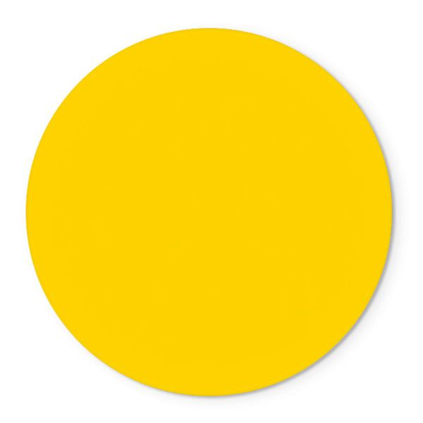 Painel Redondo Tema Amarelo Liso 