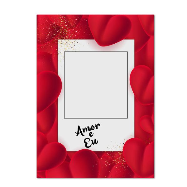 Painel Vazado Retangular Tema Amor E Eu