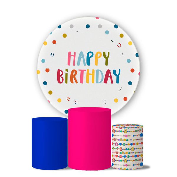 Kit Painel Cilindro Tema Aniversário 12