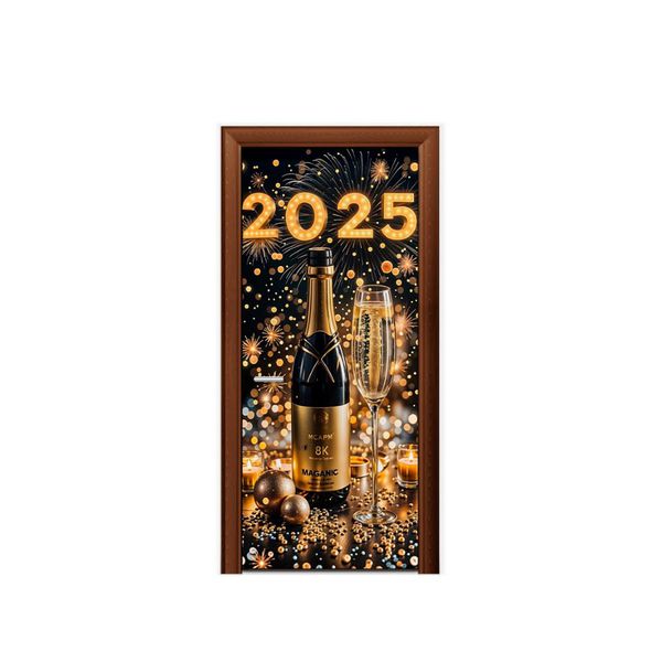 Capa de Porta Veste Facil Com Elástico Tema Ano Novo 6