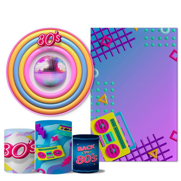 Trio Capas + Painéis Casado Tema Anos 80 