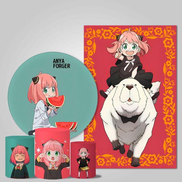 Trio Capas + Painéis Casado Tema Anya Forger Veste Fácil 