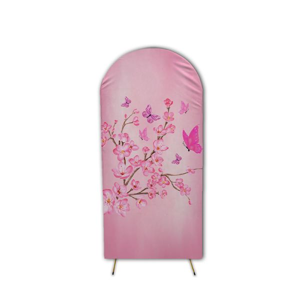 Capa Painel Romano Tema Borboleta Rosa