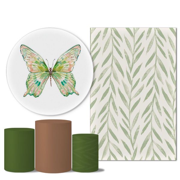 Trio Capas + Painéis Casado Tema Borboletas 10