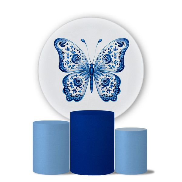 Kit Painel Cilindro Tema Borboletas 7