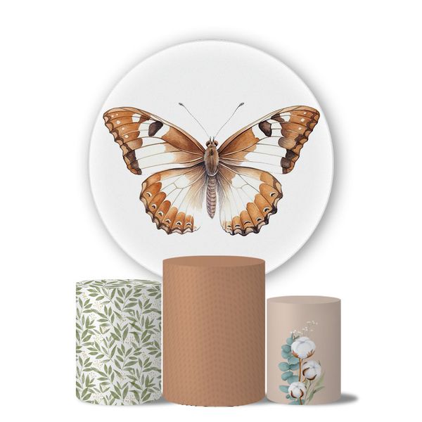 Kit Painel Cilindro Tema Borboletas 8