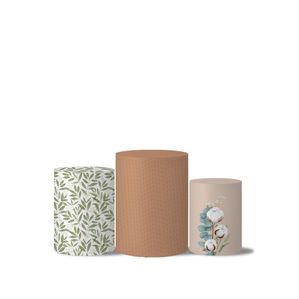 Trio Capas Cilindro Tema Borboletas 8