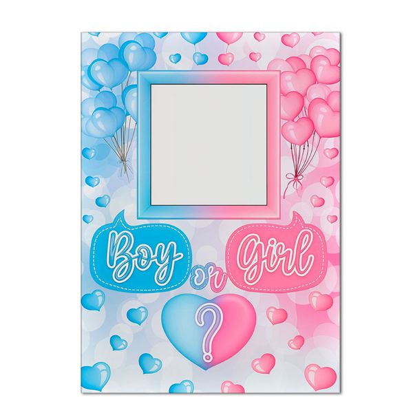 Painel Vazado Retangular Tema Boy Or Girl