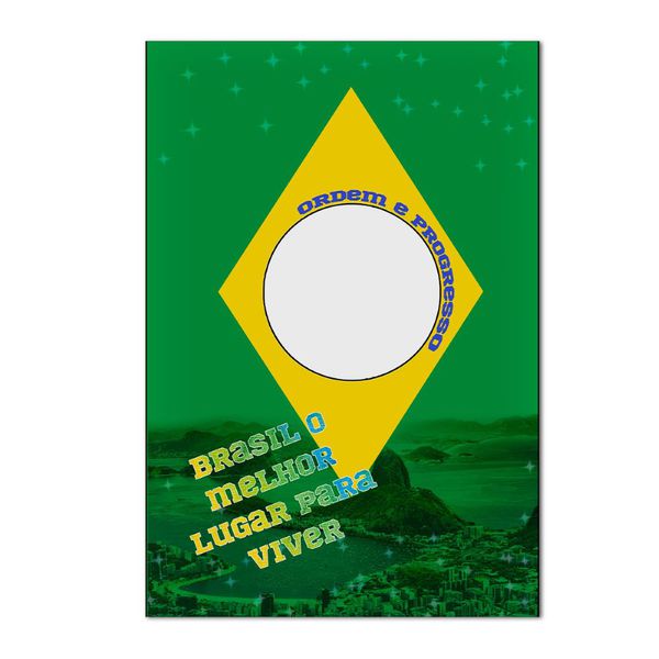 Painel Vazado Retangular Tema Brasil