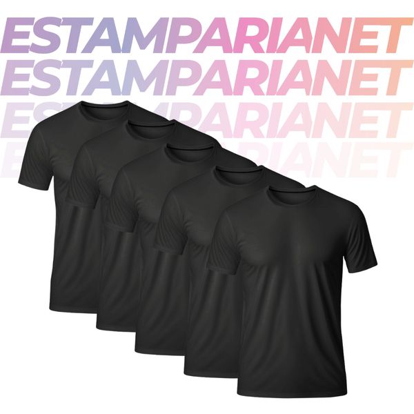 T-SHIRT QUALITY Camiseta Tees padrão Frente/verso (Preto/cinza) R