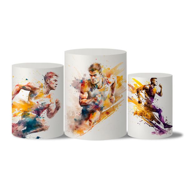 Trio Capas Cilindro Tema Corredor