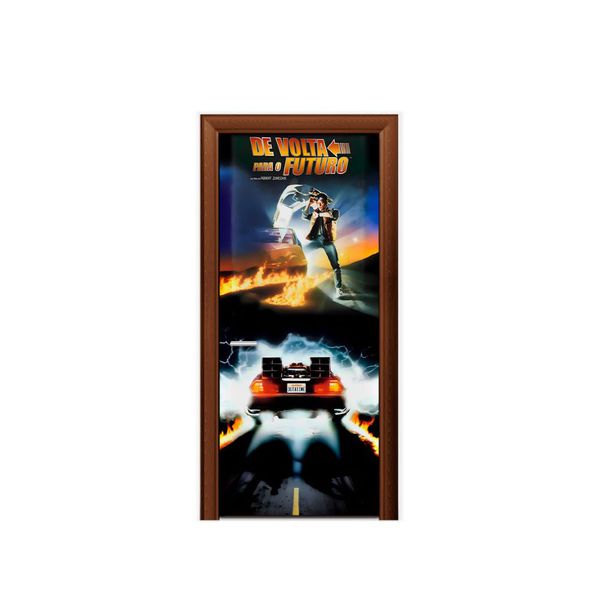 Capa de Porta Veste Facil Com Elástico Tema De Volta Para o Futuro