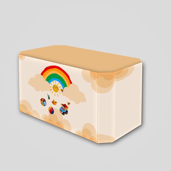 Capa de Mesa Tema Dia das Crianças Arco Iris