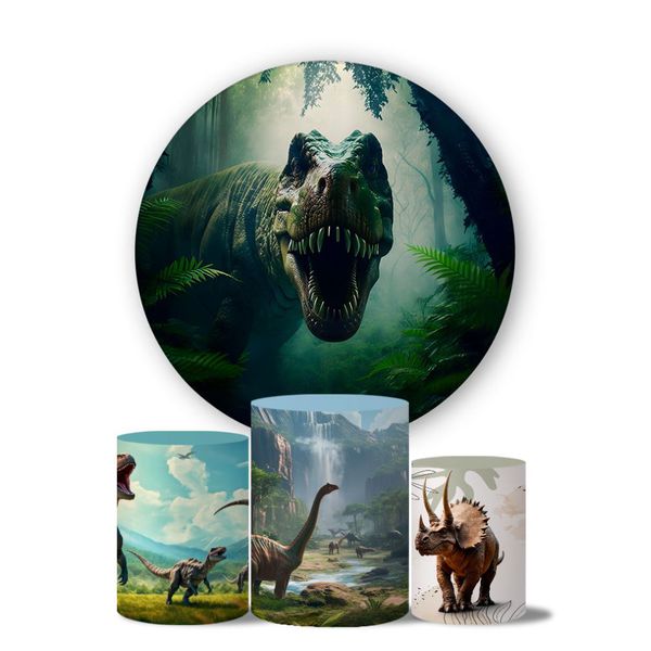 Kit Painel Cilindro Tema Dinossauros 11