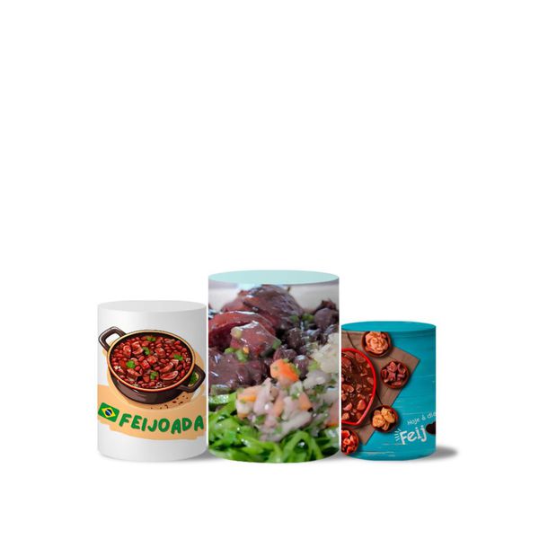 Trio Capas Cilindro Tema Feijoada