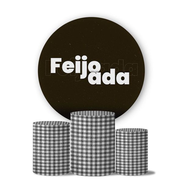 Kit Painel Cilindro Tema Feijoada 2