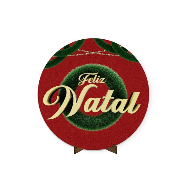 Painel Redondo 50x50 Feliz Natal 10