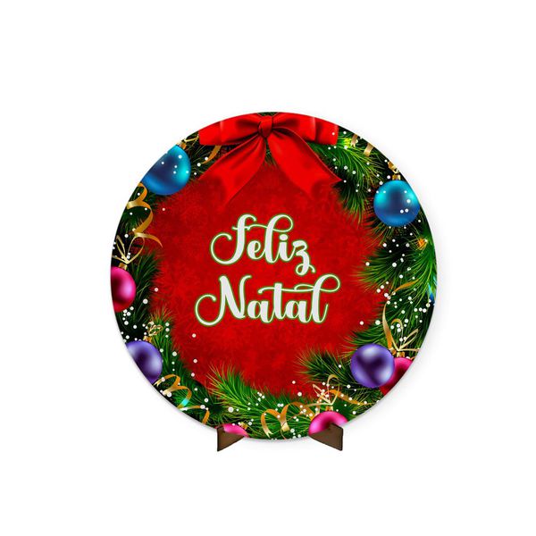 Painel Redondo 50x50 Feliz Natal 8