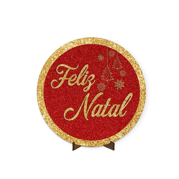 Painel Redondo 50x50 Feliz Natal 9