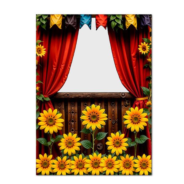 Painel Retangular Vazado Tema Festa Junina 1