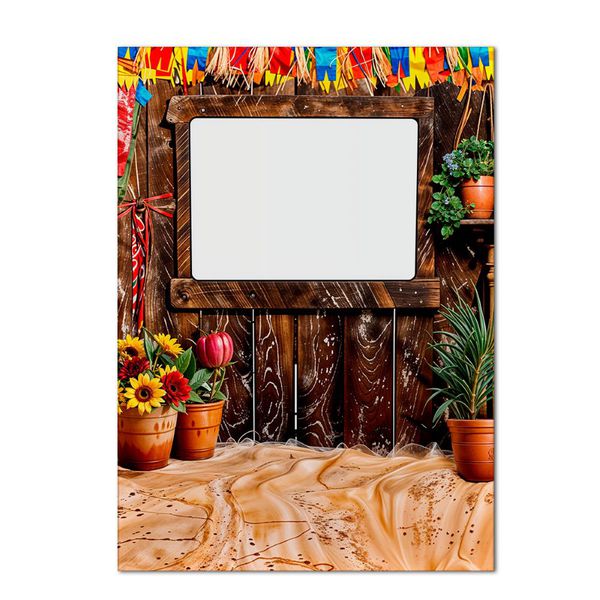 Painel Retangular Vazado Tema Festa Junina 2