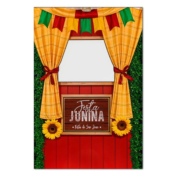 Painel Retangular Vazado Tema Festa Junina 4