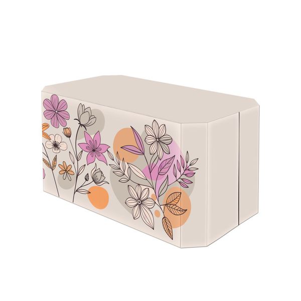 Capa de Mesa Tema Floral Abstrato