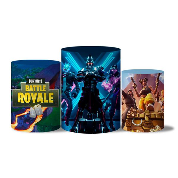 Trio Capas Cilindro Tema Fortnite