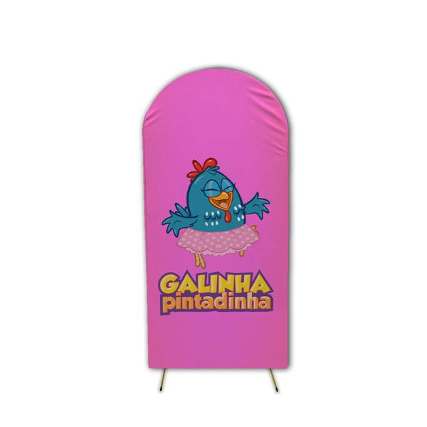 Capa Painel Romano Tema Galinha Pintadinha