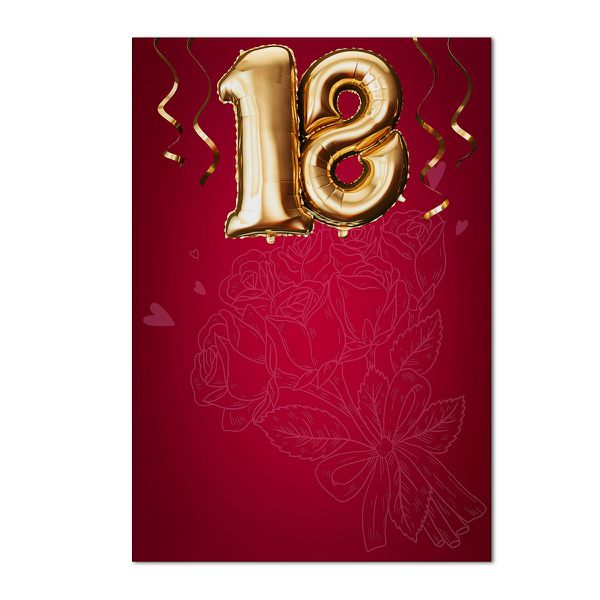Painel Retangular Supra 18 Anos Balões