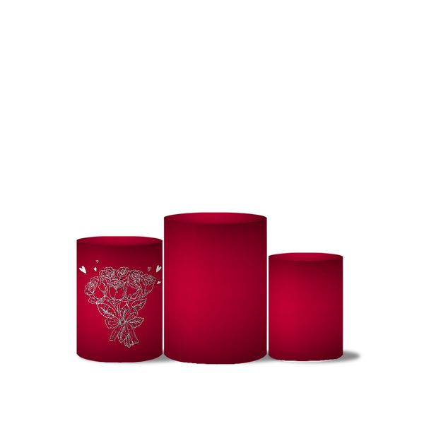 Trio Capas Cilindros Veste Fácil 18 Anos Balões