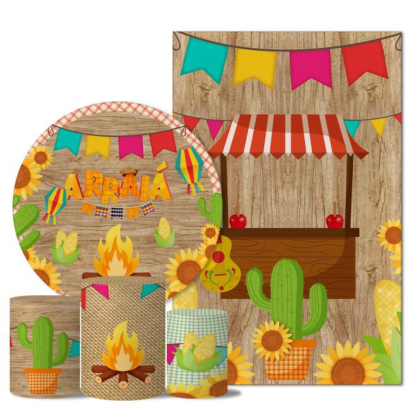 Trio Capas + Painéis Casado Tema Arraia