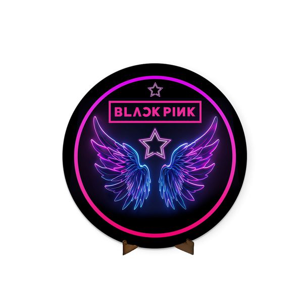 Painel Redondo 50x50 Veste Fácil Black Pink 2