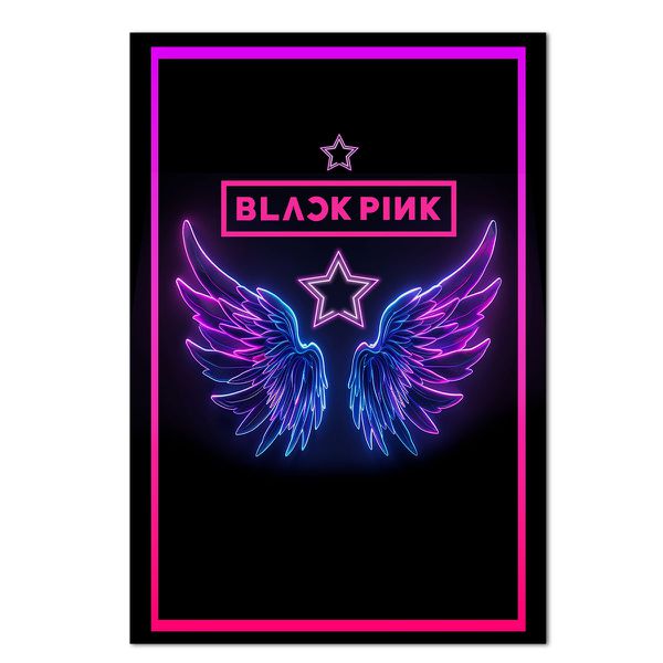 Painel Retangular Black Pink 2