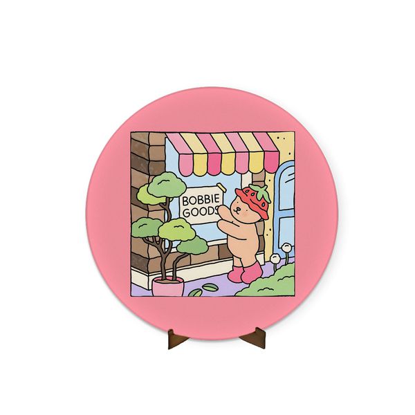 Painel Redondo 50x50 Bobie Goods Rosa