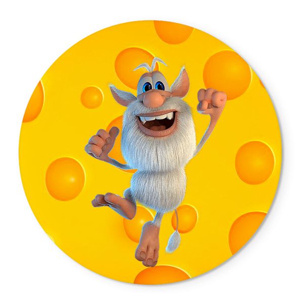 Painel Redondo Veste Fácil C/ Elástico 1,50x1,50 Tema Booba