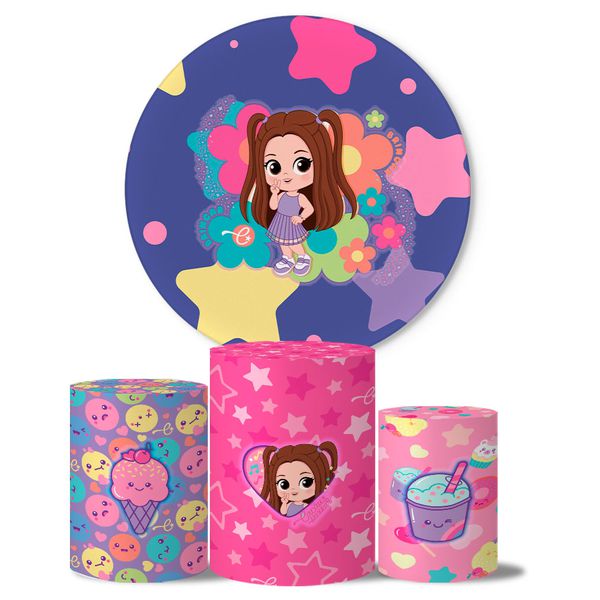 Trio de Capas Cilindros + Painel Veste Fácil Tema Cacau Haxkar 5