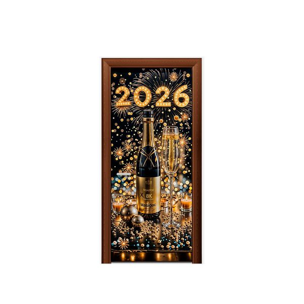 Capa de Porta Veste Facil Com Elástico Tema Ano Novo 6