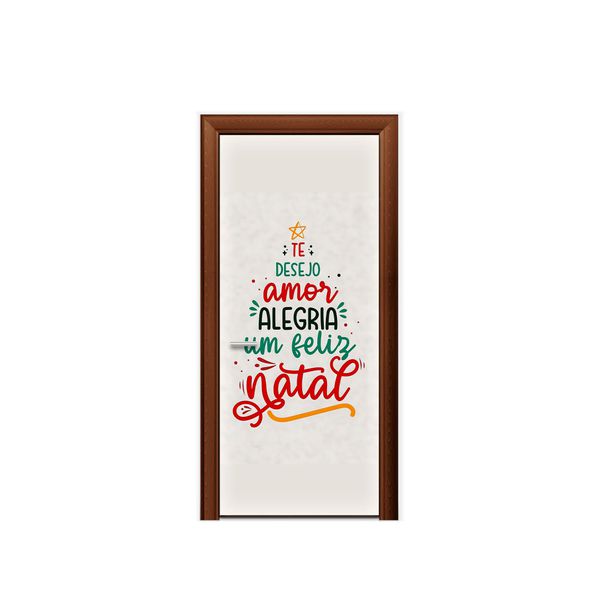 Capa De Porta Veste Fácil Decorativa Tema Feliz Natal 20