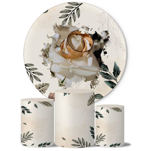 Trio Capas Cilindros + Painel Casamento 3 Veste Fácil