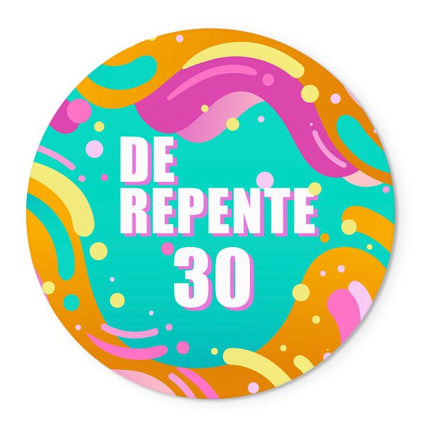 Painel Redondo Veste Fácil C/ Elástico De Repente 30