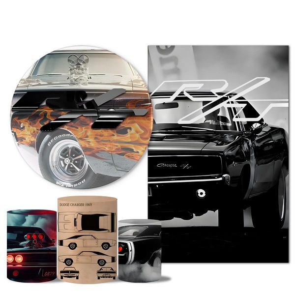 Trio Capas + Painéis Casado Veste Fácil Dodge Charge