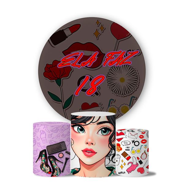 Trio Capas Cilindros + Painel Veste Fácil Ela Faz 18 2