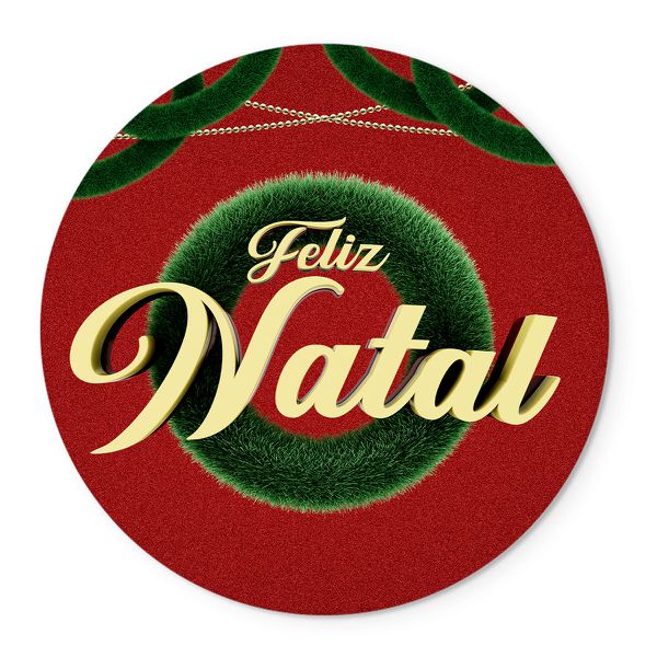 Painel Redondo Veste Fácil C/ Elástico Feliz Natal 10