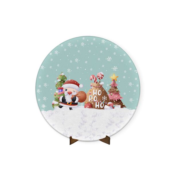 Painel Redondo 50x50 Veste Fácil Feliz Natal 23