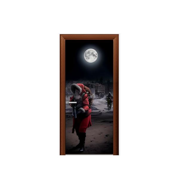 Capa de Porta Decorativa Tema Feliz Natal 8
